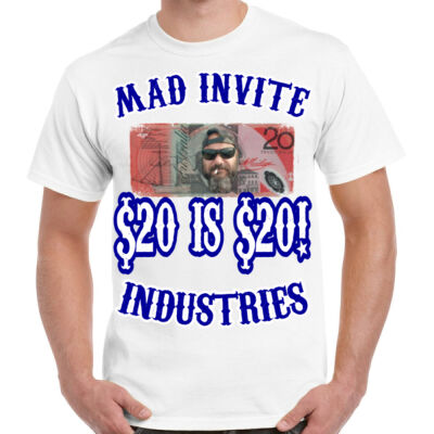 SPECIAL!!! Mad Invite $20 White Tee Thumbnail
