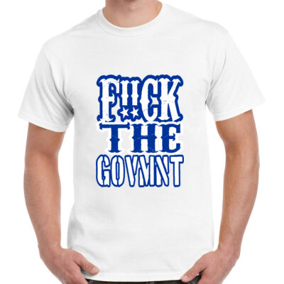 SPECIAL!!! F!!ck The Govmnt White Tee Thumbnail