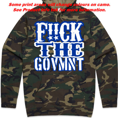F!!ck The Govmnt Camo Hoodie (XL & 2XL Available mid October) Thumbnail