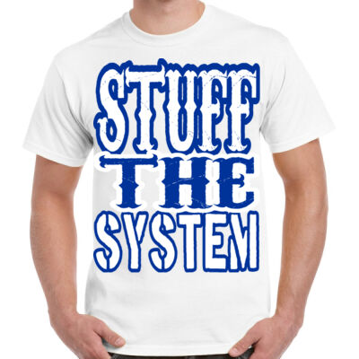 SPECIAL!!! Stuff The System White Tee Thumbnail